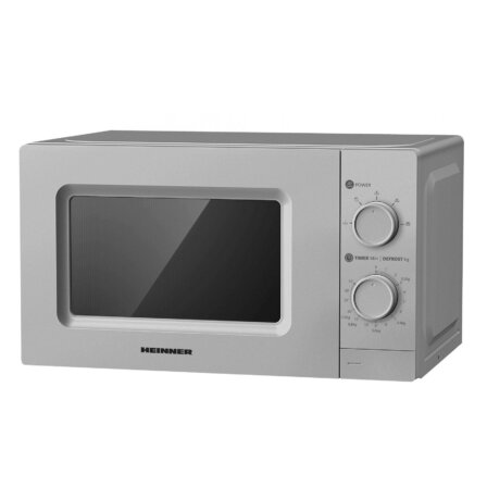 Oferte la Cuptor cu Microunde HMW-MD20MSL 20L 700W 5 Trepte de Putere Timer Defrost Argintiu