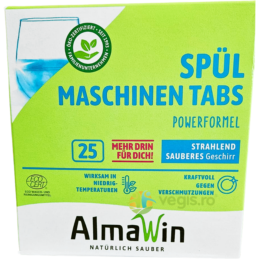 Tablete pentru Masina de Spalat Vase Ecologice/Bio 500g (25 tablete)