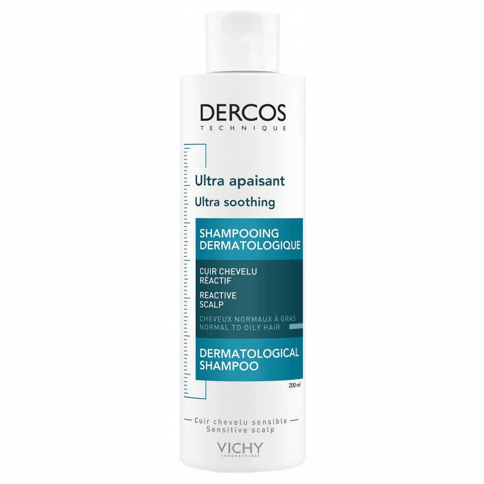 Oferte la Vichy Sampon ultra calmant pentru par gras si normal Ultra Soothing Dercos (Concentratie: Sampon, Gramaj: 200 ml)