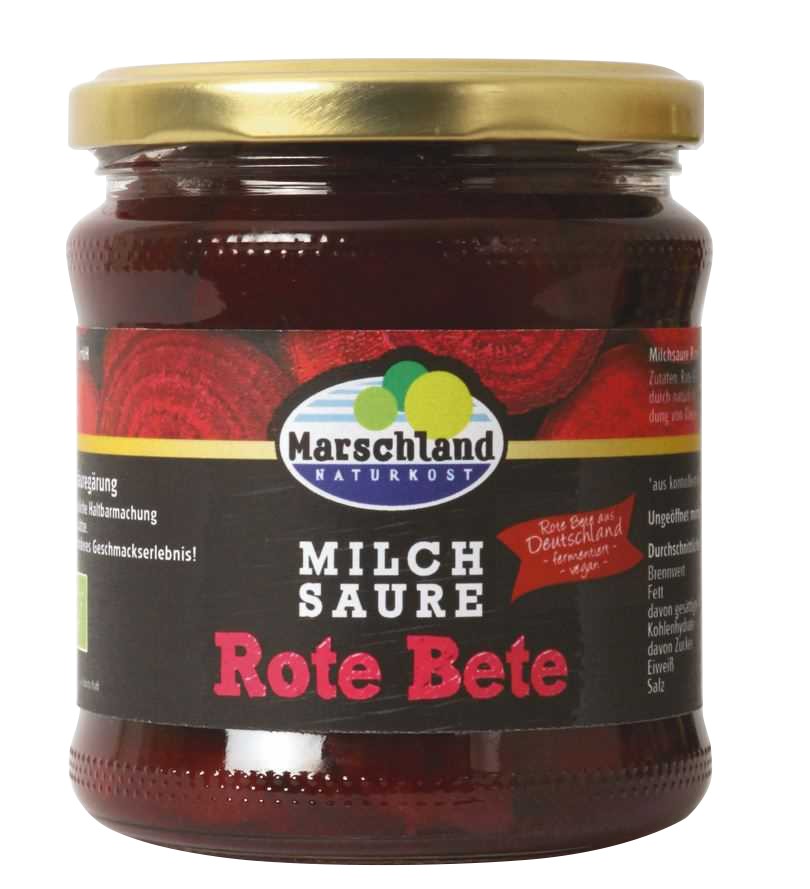 Oferte la Sfecla rosie bio fermentata, 330 g Marschland Naturkost