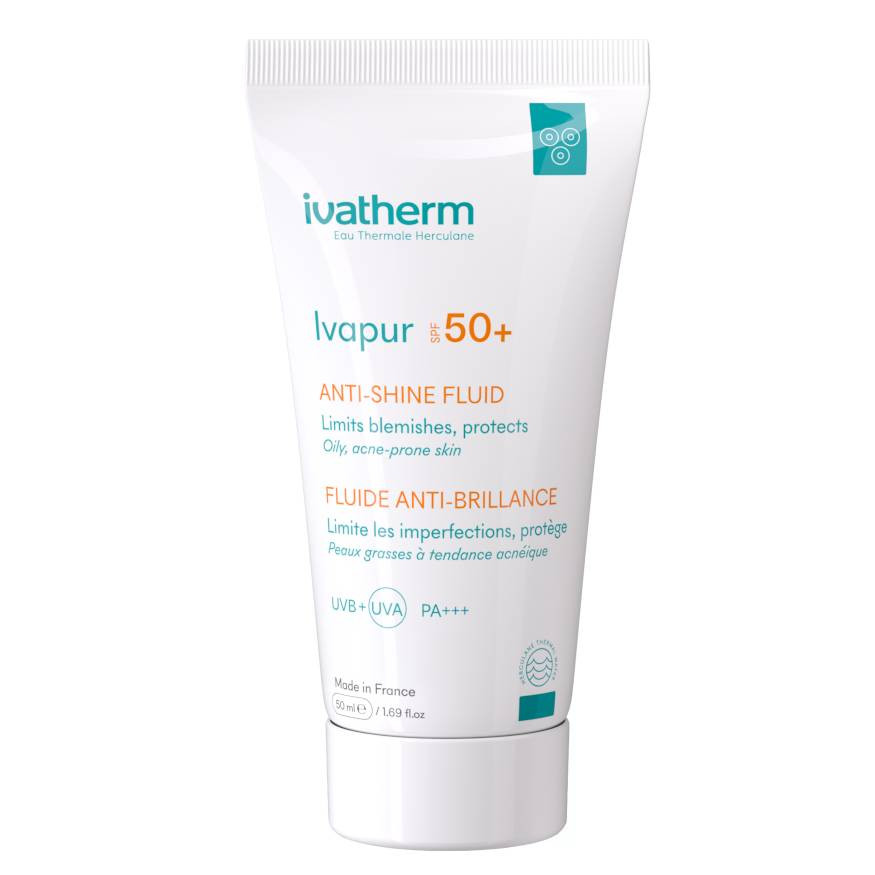 Oferte la Fluid anti-stralucire cu SPF 50+ Ivatherm Ivapur, 50 ml (Gramaj: 50 ml, Concentratie: Fluid)