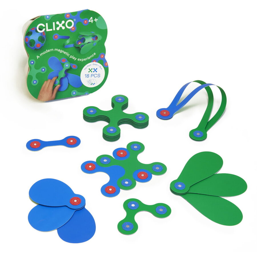Oferte la Set de Constructie Magnetic Itsy Green/Blue Pack 18 Piese 4 Ani+ Multicolor