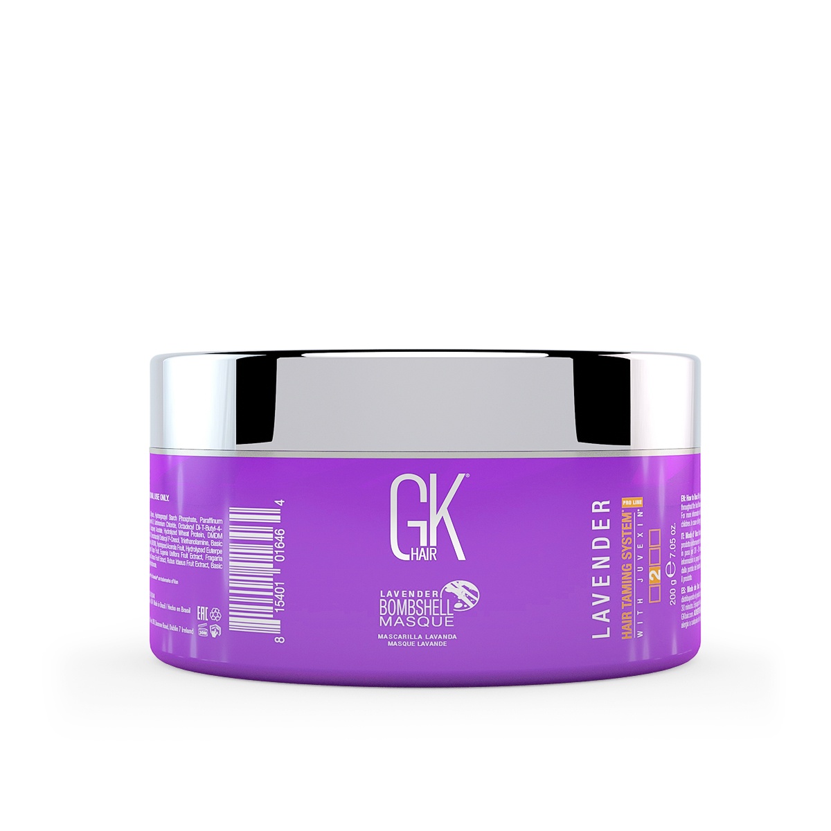 Oferte la Masca colorata pentru par blond GK HAIR, Bombshell, Lavander (Gramaj: 200 g)