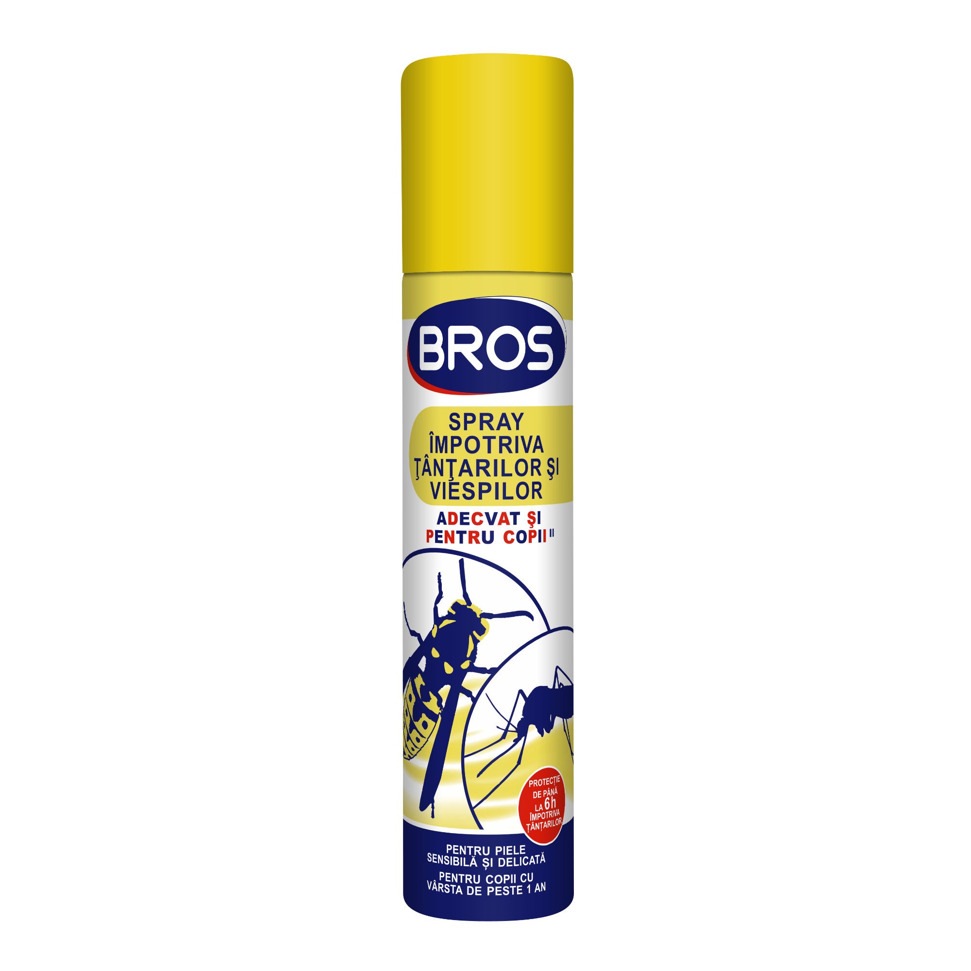 Oferte la Spray aerosol pentru copii impotriva tantarilor si viespilor Bros, 90 ml