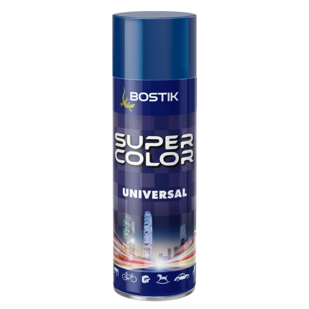 Oferte la Vopsea spray universala decorativa Bostik Super Color, interior/exterior, ultramarin RAL5002, 400 ml