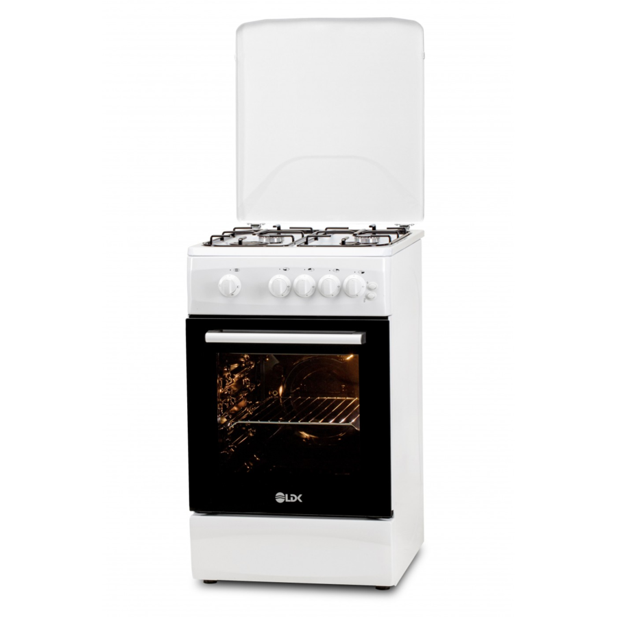 Oferte la Aragaz 5060 GRAI WH RMV LPG 4 Arzatoare Siguranta Grill Rotisor Aprindere Iluminare Alb