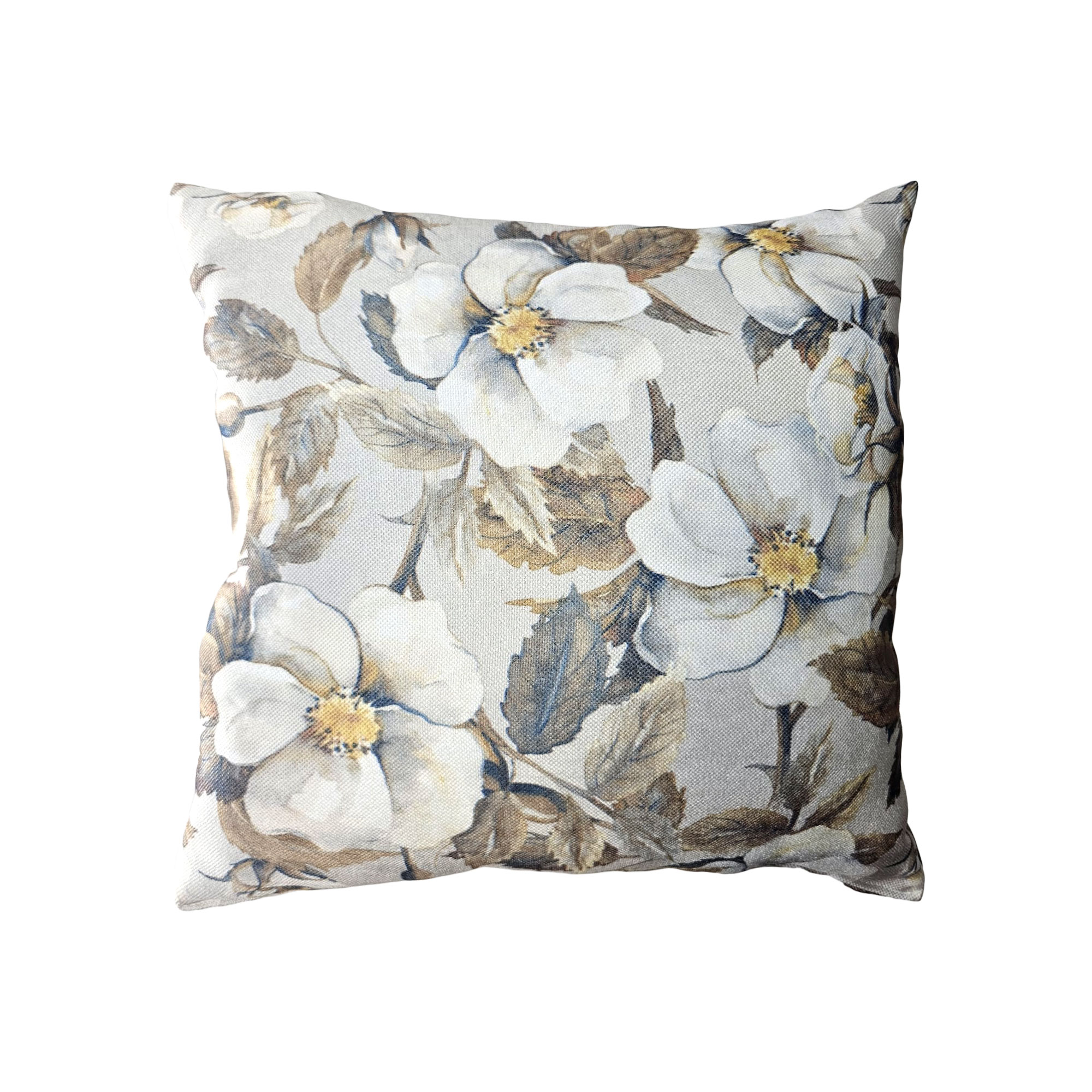 Oferte la Perna decorativa Joy, poliester, gri, 40 x 40 cm, model floral