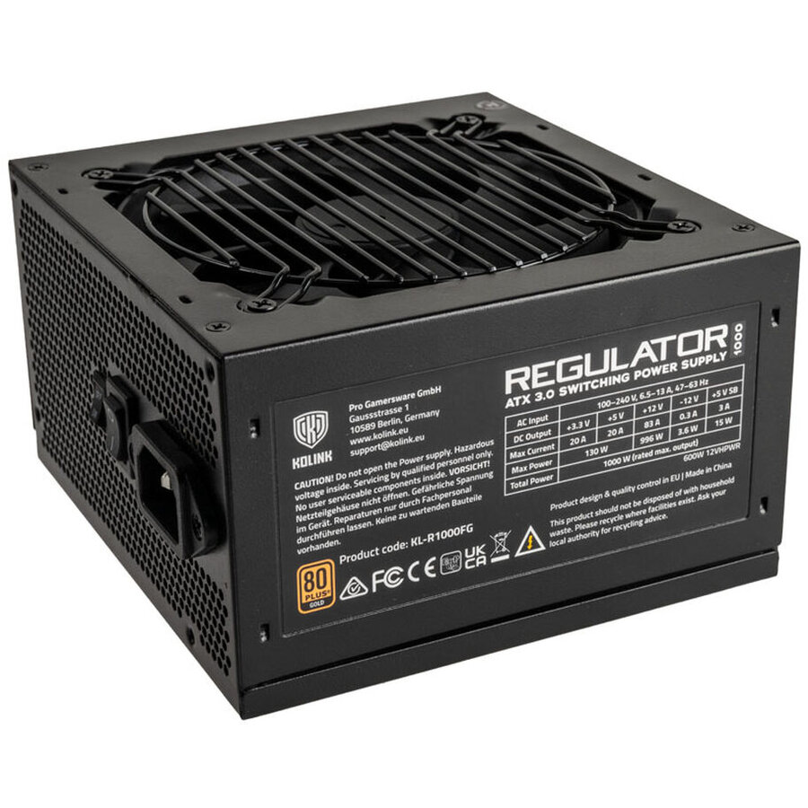Oferte la Sursa Regulator 80 PLUS Gold  ATX 3.0 PCIe 5.0 1000W Negru