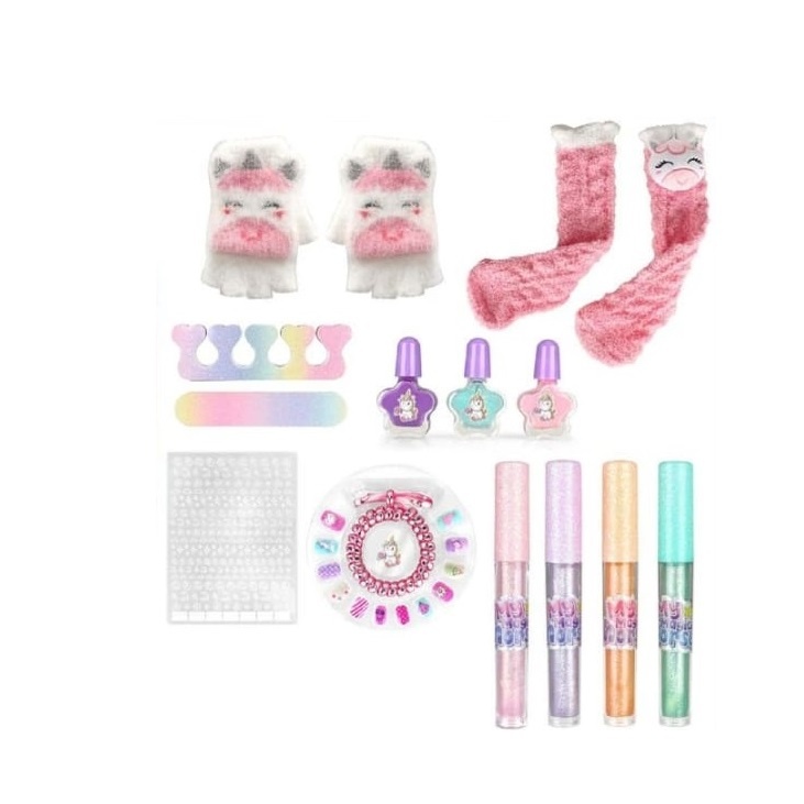 Oferte la Set de machiaj si accesorii unghii, Hello Winter pentru copii + manusi, ciorapi tematici