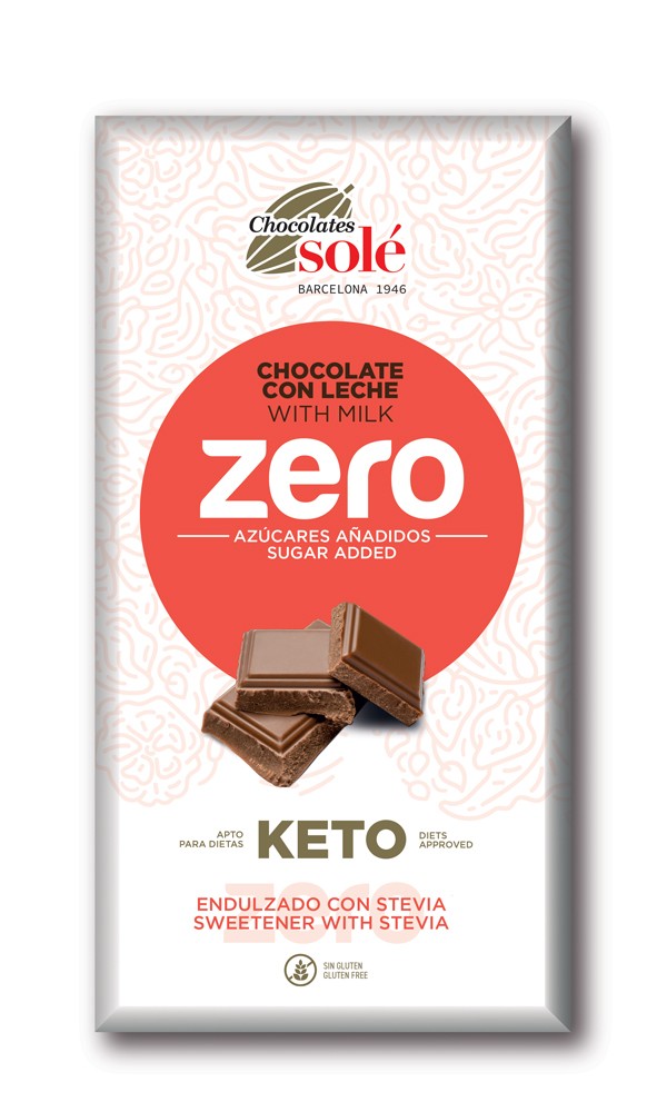 Oferte la Ciocolata cu lapte minim 39% cacao, cu stevie, 100g Chocolates Sole