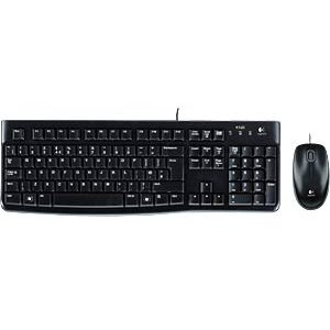 Oferte la Kit Tastatura si Mouse MK120 Cu Fir USB Optic 1000dpi Negru