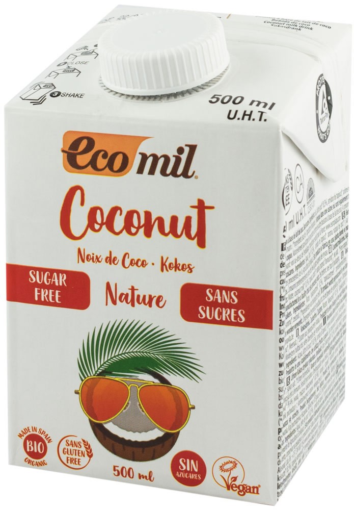 Oferte la Bautura vegetala bio de cocos, natur, fara zahar, 500ml Ecomil