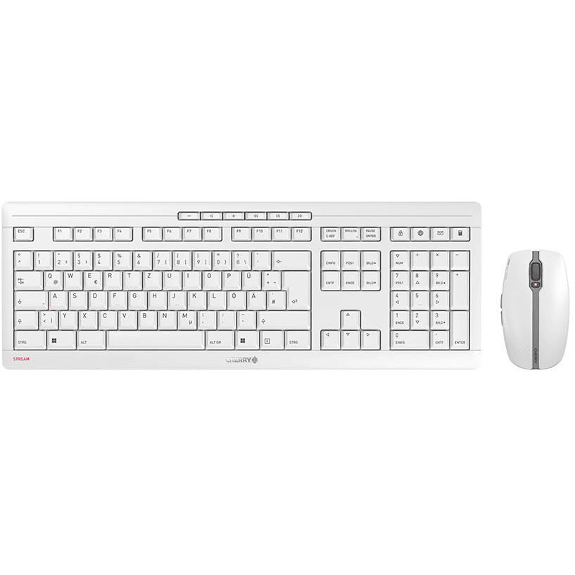 Oferte la Kit Tastatura si Mouse JD-8500DE-0 / JD8500G Wireless DE Qwertz 2400dpi Alb/Gri