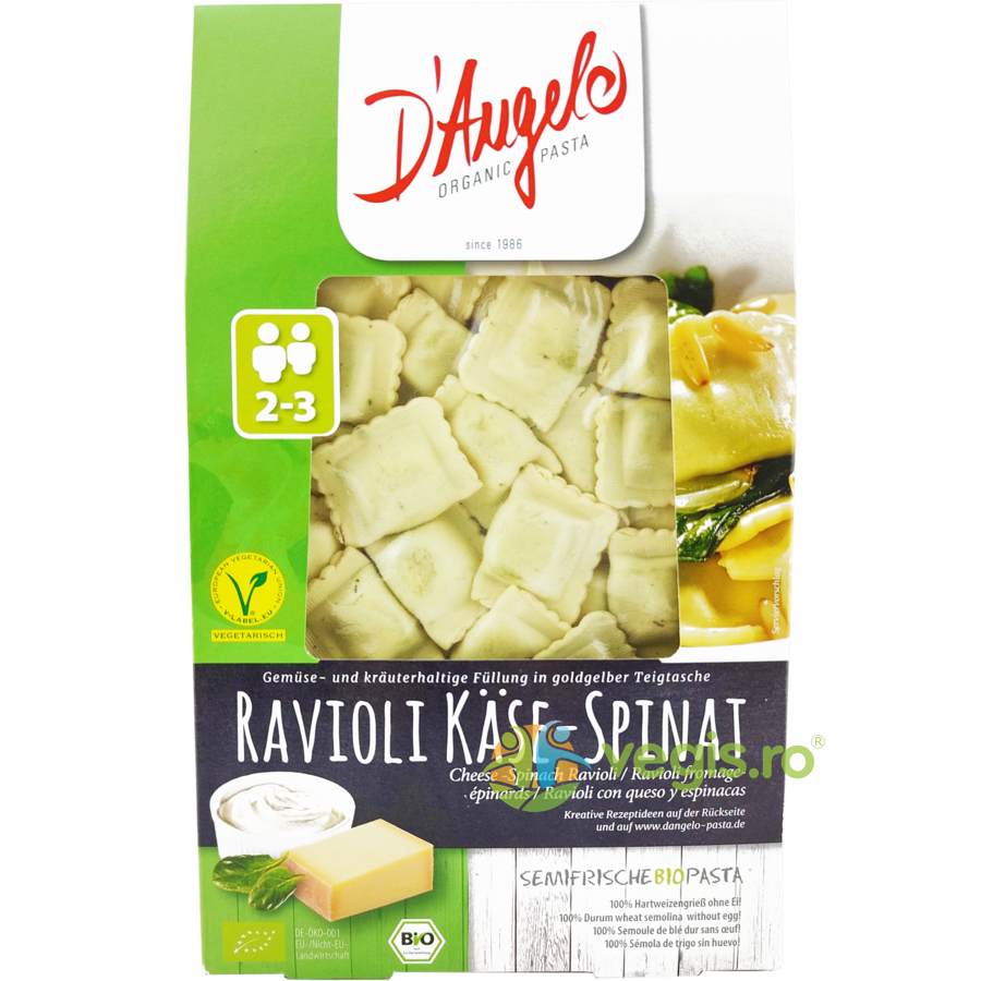 Oferte la Ravioli cu Umplutura de Branza si Spanac Ecologici/Bio 250g