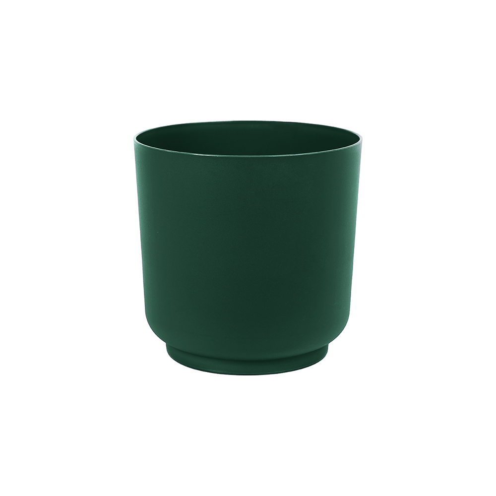 Oferte la Ghiveci Satina, PVC, verde inchis, diametru 15 cm, inaltime 14 cm