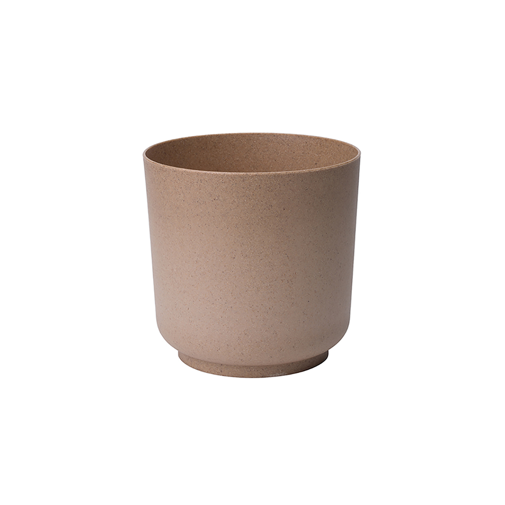 Oferte la Ghiveci Satina Eco Wood, PVC, maro piatra, diametru 17 cm, inaltime 16 cm