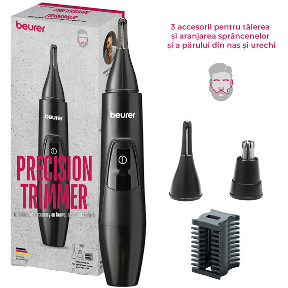 Oferte la Trimmer de Inalta Precizie MN2X Multifunctional Fara Fir 3 Accesorii Negru