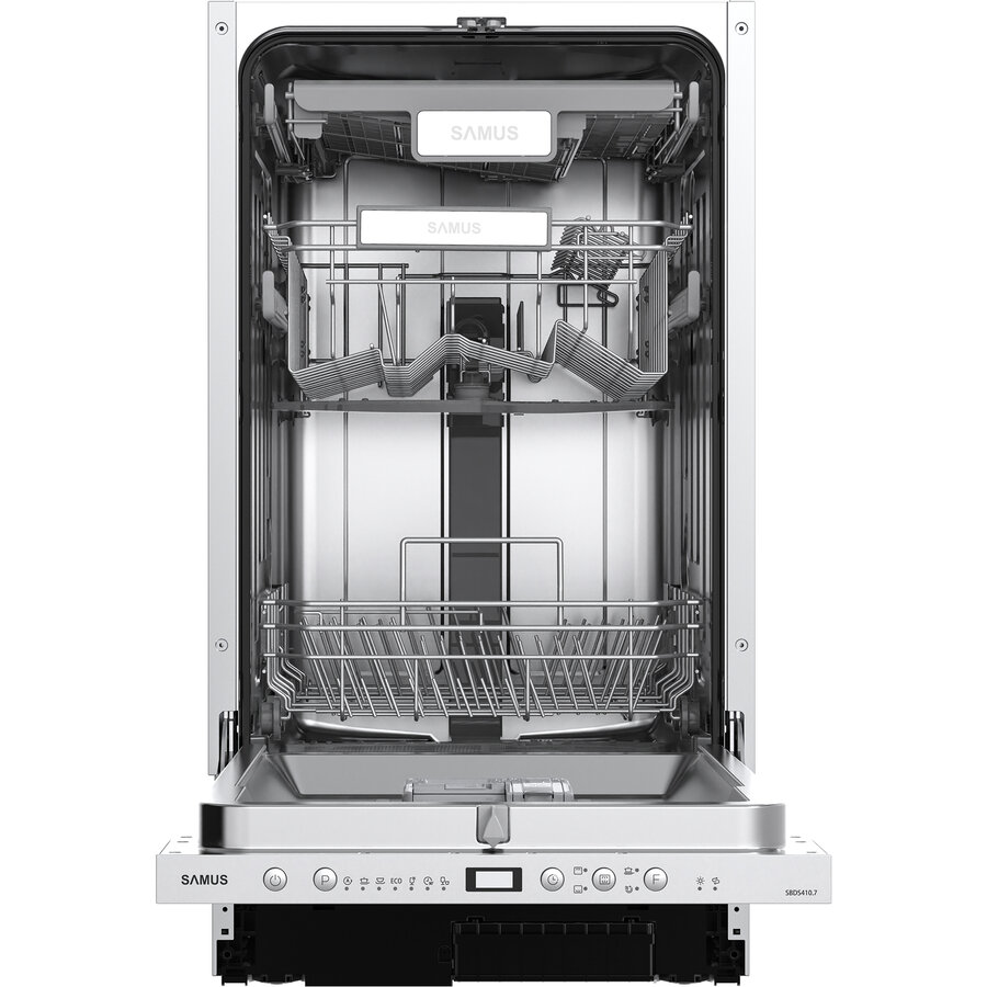 Oferte la Masina De Spalat Vase SBDS410.7 Incorporabila Clasa E 47dB 10 Seturi Argintiu