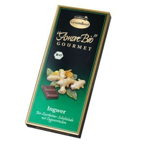 Oferte la Ciocolata amaruie cu ghimbir, 55% cacao, 100g Liebhart's Amore Bio
