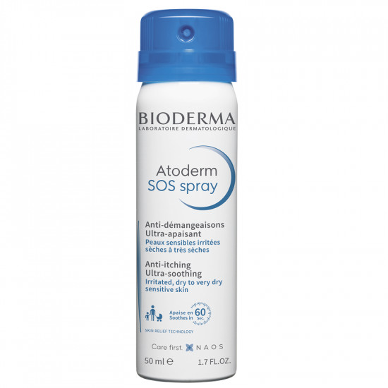 Oferte la Spray anti-prurit cu efect calmant imediat Atoderm SOS, Bioderma (Concentratie: Spray, Gramaj: 200 ml)