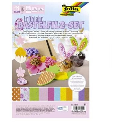 Oferte la Set Creativ Din Pasla 11 Foi De Culori Si Dimensiuni Diferite