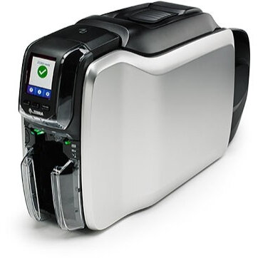 Oferte la Imprimanta De Carduri ZC300 Doua Fete Cabluri UK/EU USB & Ethernet Windows Driver Negru/Argintiu