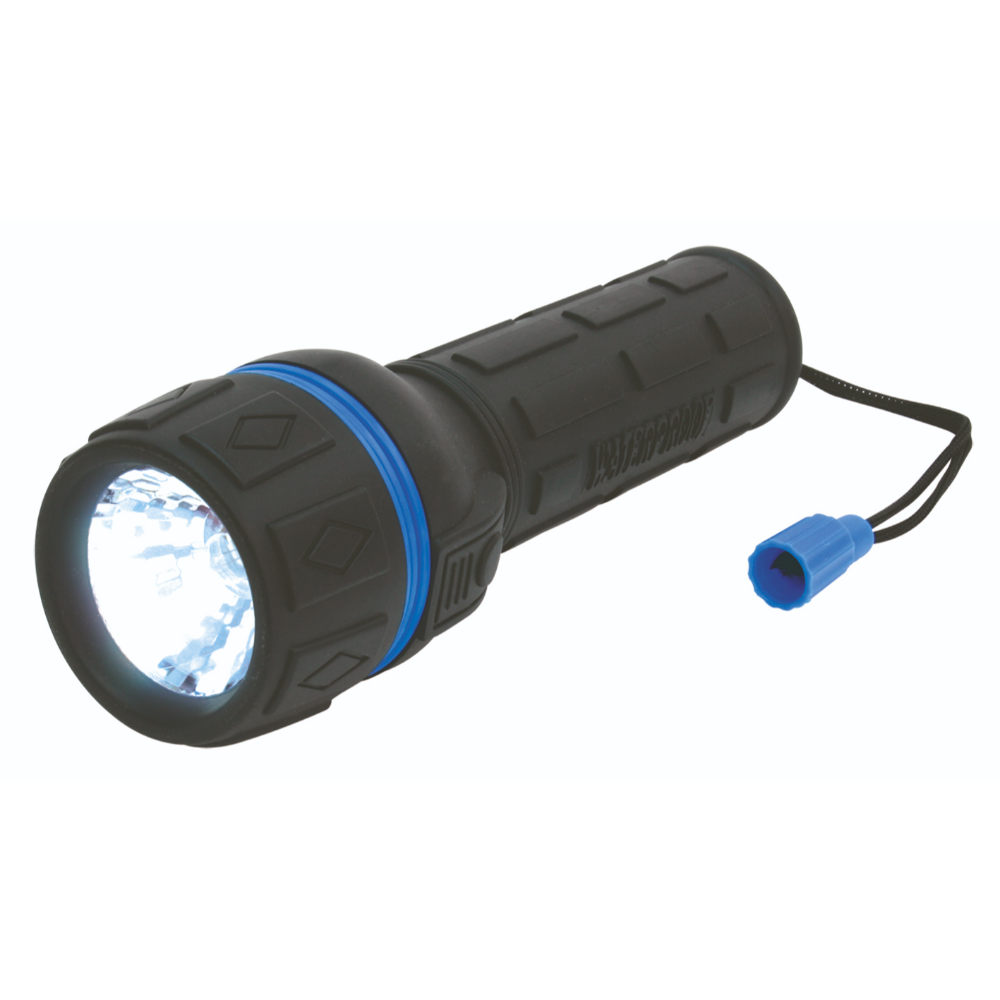 Oferte la Lanterna cu protectie pentru apa Home, bec krypton, albastru/negru