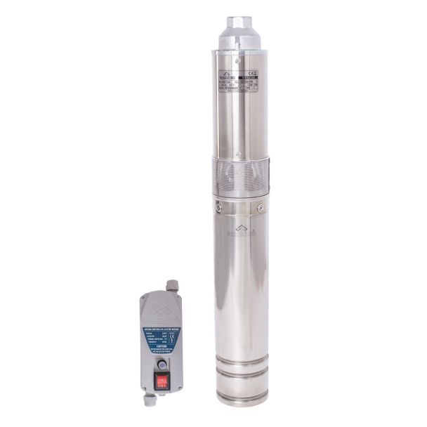 Oferte la Pompa submersibila cu surub Wasserkonig XW30120 pentru ape curate diametru 4 putere 1500 W debit 3000 l/h inaltime refulare 120 m