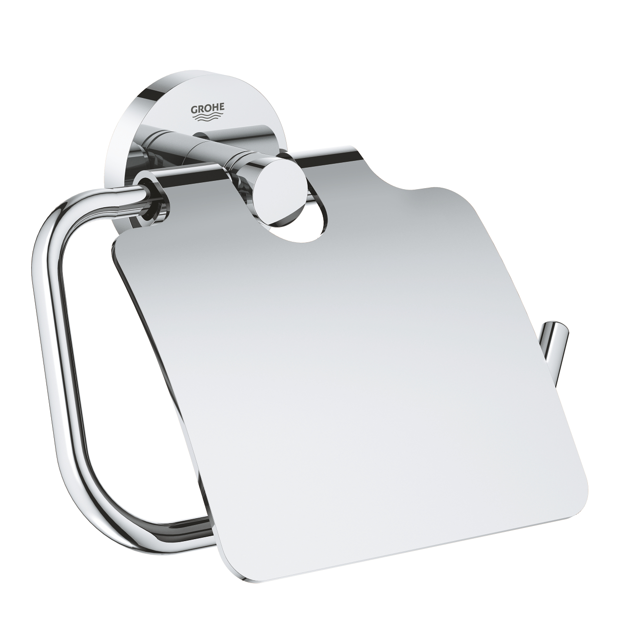 Oferte la Suport hartie igienica Grohe Essentials, cu aparatoare Ess, metal, argintiu