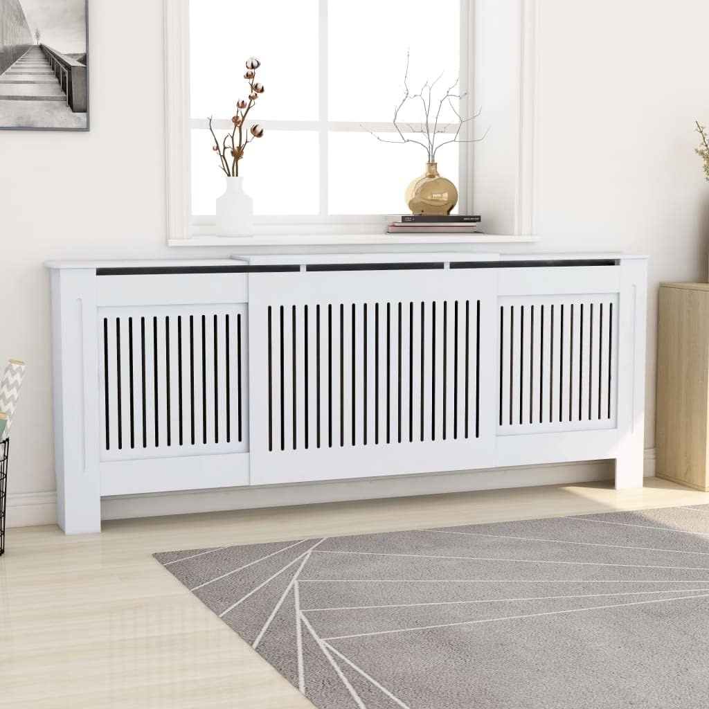 Oferte la MDCA2 - Masca de calorifer, 141-205 cm, protectie radiator, ajustabila pe trei nivele - Alb