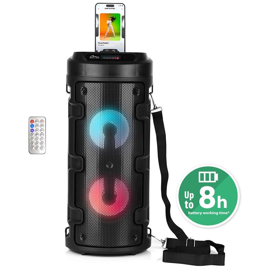 Oferte la Boxa Portabila PARTYBOX KEG MT3165 V2.0 Bluetooth LED Negru