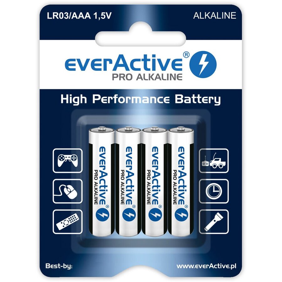 Oferte la Baterie  Alcalina x4 AAA / LR03  	1250mAh 1.5V