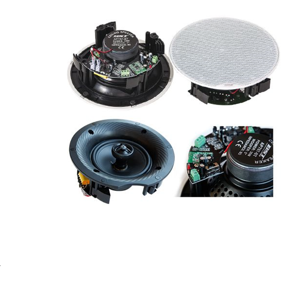 Oferte la Set 2 Difuzoare Tavan 2X30W 1 Activ + 1 Pasiv Bluetooth Gri