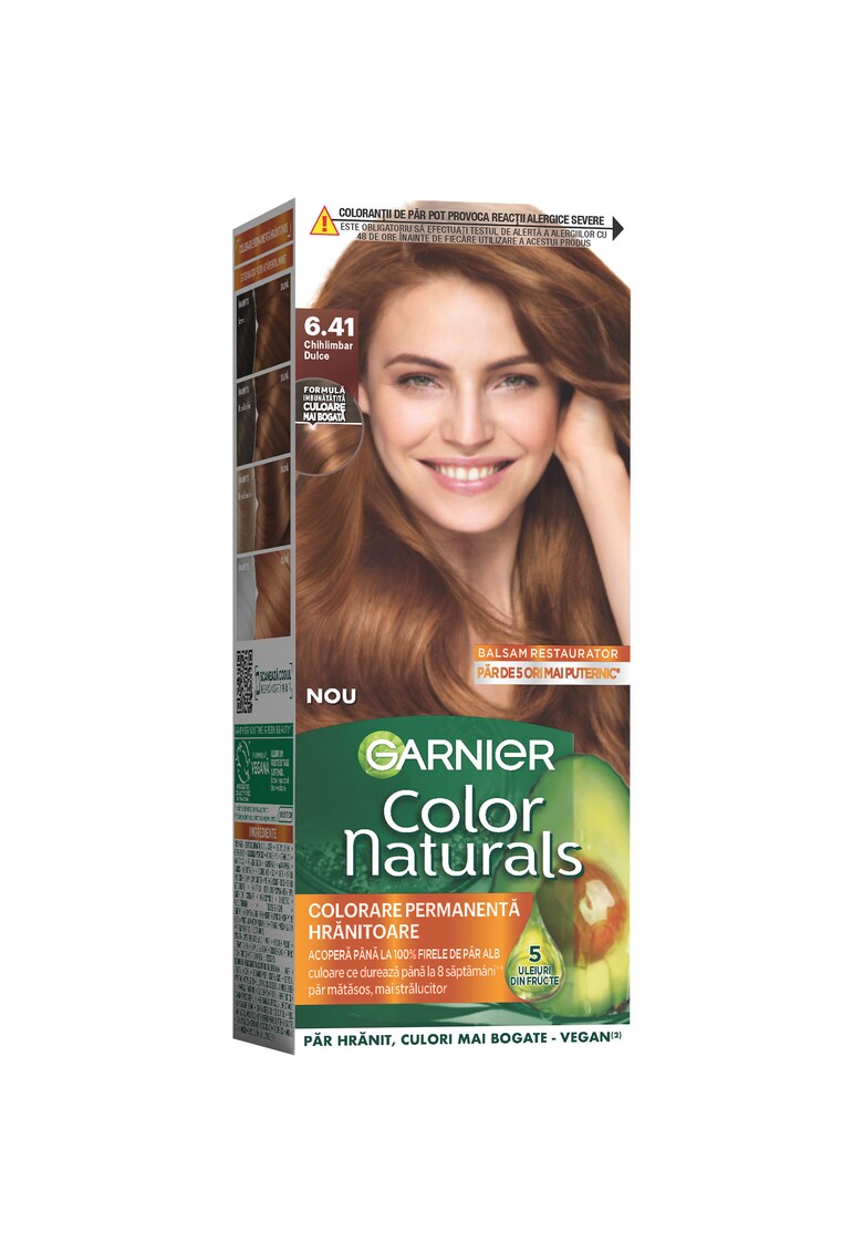 Oferte la Vopsea de par permanenta cu amoniac  Color Naturals - 110 ml - Chihlimbar Dulce