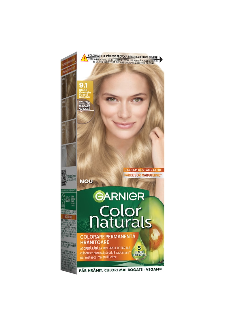 Oferte la Vopsea de par permanenta cu amoniac  Color Naturals - 110 ml - Blond cenusiu foarte deschis