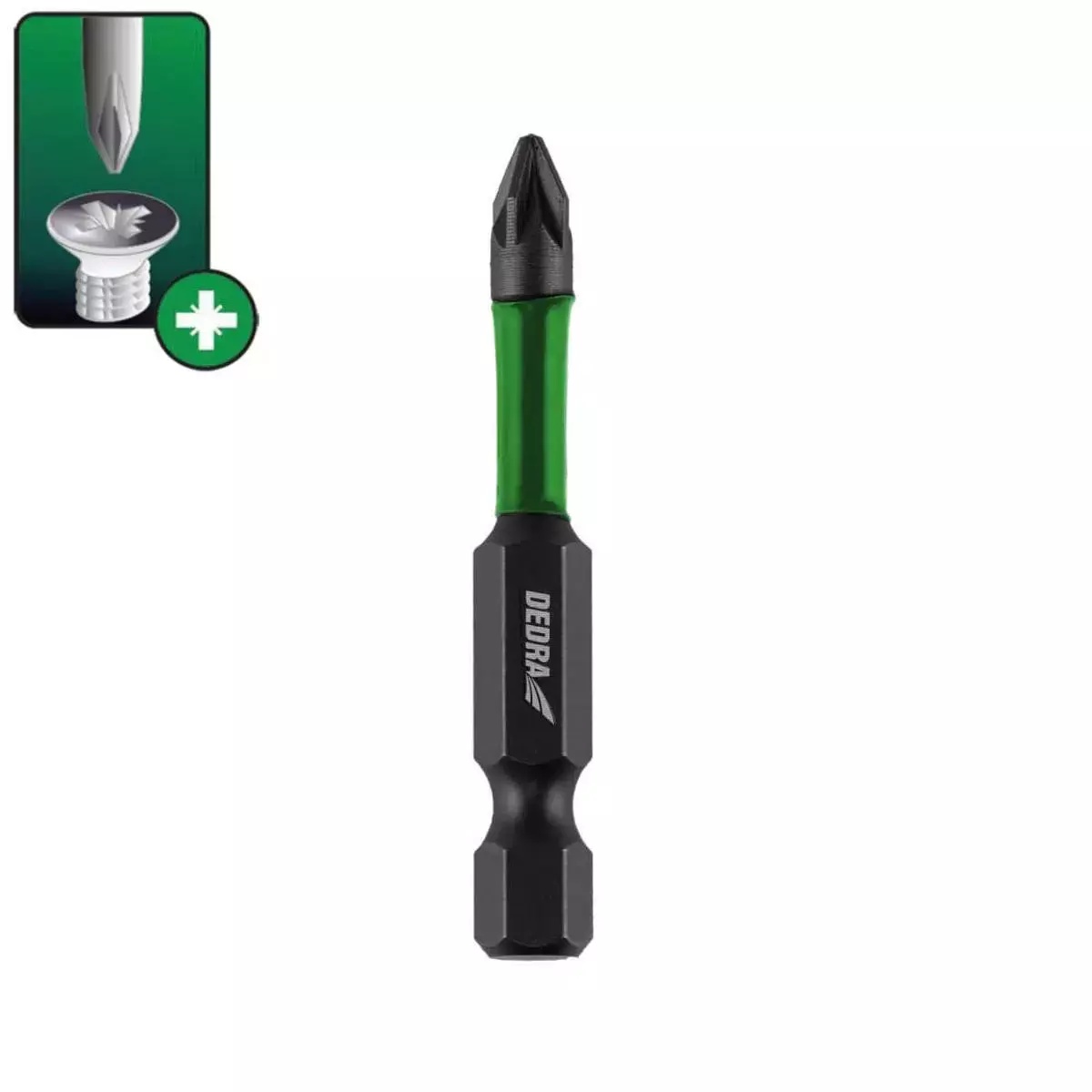 Oferte la Bit de impact Pozidriv Dedra, PZ 1/2, 3 x 50 mm, 3 bucati