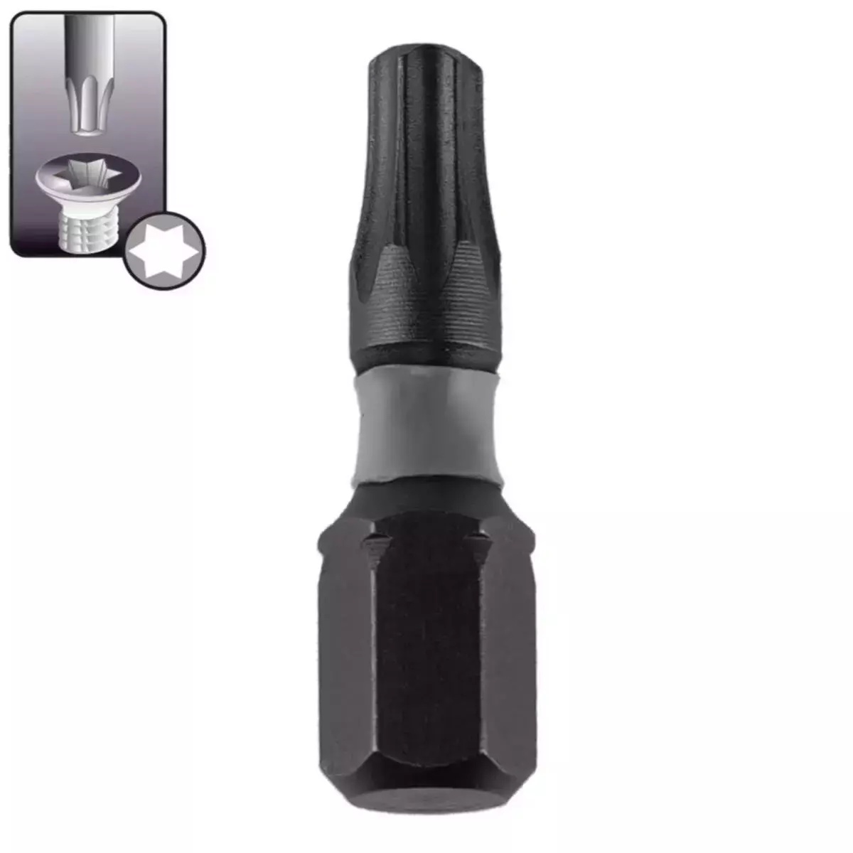 Oferte la Bit de impact Torx Dedra, T 10/15/20/25/30/40 X 25 mm, 6 bucati