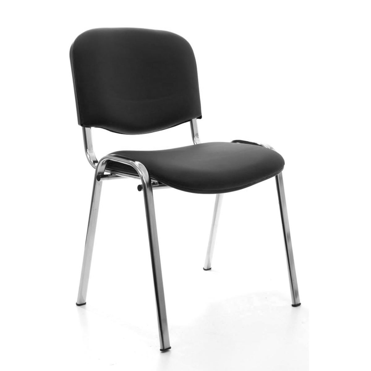 Oferte la Scaun birou vizitator Taurus Antares, tapiterie piele ecologica, fix, cadru metalic cromat, 53 x 53 x 84 cm 