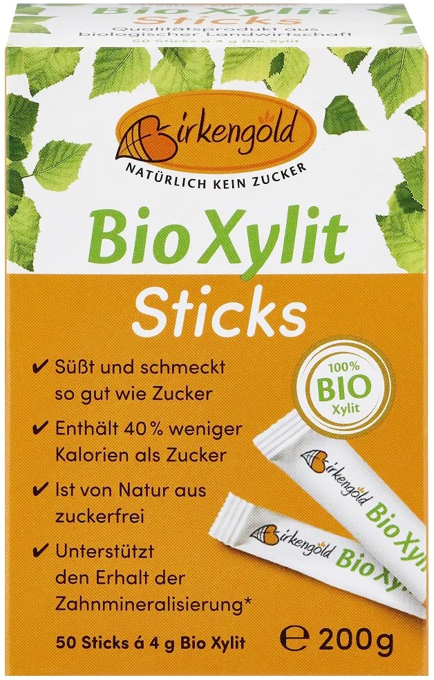 Oferte la Indulcitor bio, 100% xylitol 200g (50 pliculete a 4g) Birkengold