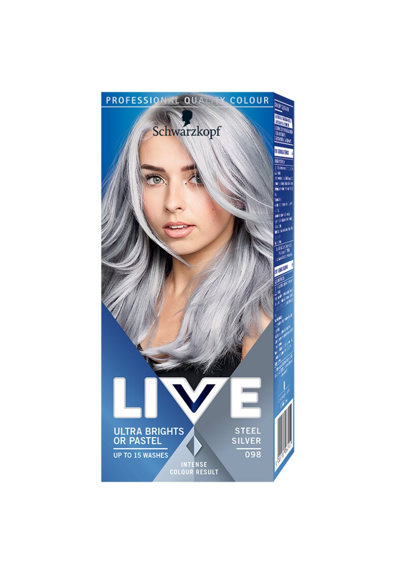 Oferte la Vopsea de par semi-permanenta Schwarzkopf  Ultra Brights - Steel Silver