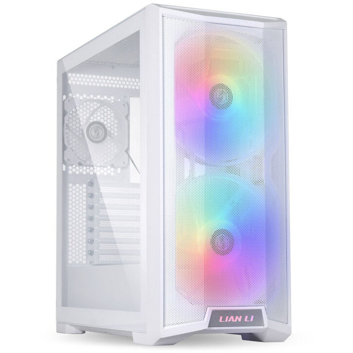 Oferte la Carcasa LANCOOL 215 Midi-Tower ARGB Tempered Glass Alb