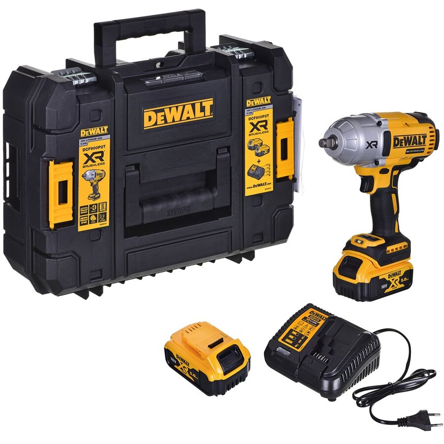 Oferte la Cheie Cu Impact 1/2 18V 2x5.0Ah DCF900P2T-QW Galben