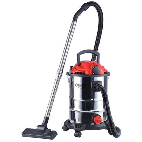 Oferte la Aspirator Industrial cu Priza pentru Scule CR 7045 Umed / Uscat 1400W 25 Litri Rosu / Argintiu