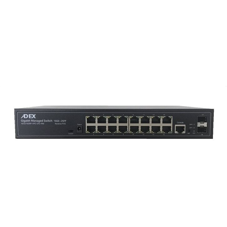 Oferte la Switch ADS216GRP-VPO-2FO-RM  16x GLAN PoE   Management Negru