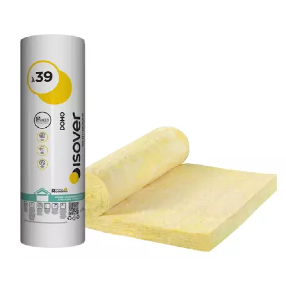 Oferte la Vata minerala de sticla Isover Domo Twin 10/5, necaserata, 2 x 50 x 8000 x 1200 mm