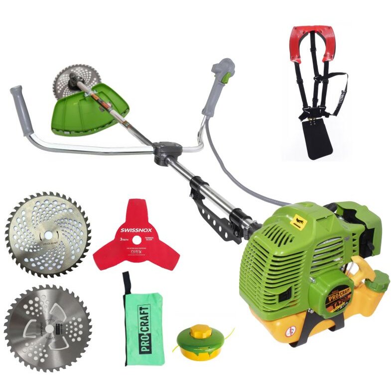 Oferte la Motocoasa Benzina T4200 Pro 4.2 kW 9000rpm 3 Sisteme Taiere Verde/Galben