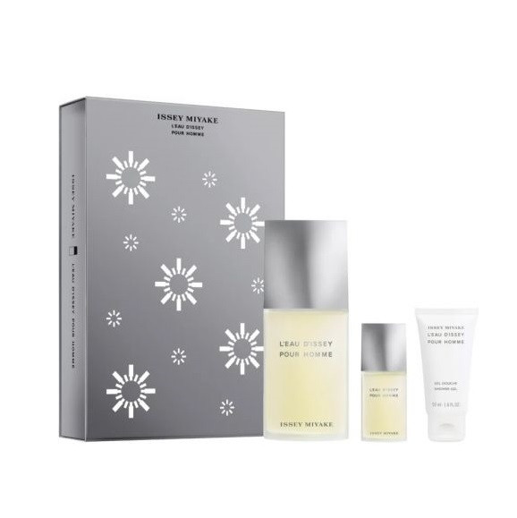 Oferte la Set Cadou L'eau D'Issey pour Homme, Apa de Toaleta 125 ml + Gel de dus, 50 ml + mini Apa de Toaleta, 15 ml