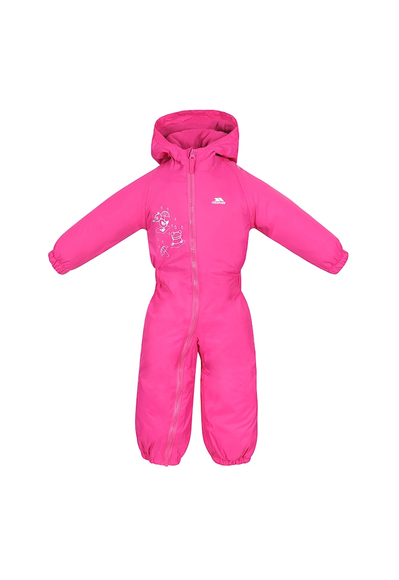 Oferte la Salopeta impermeabila cu gluga si vatelina Dripdrop - Fucsia
