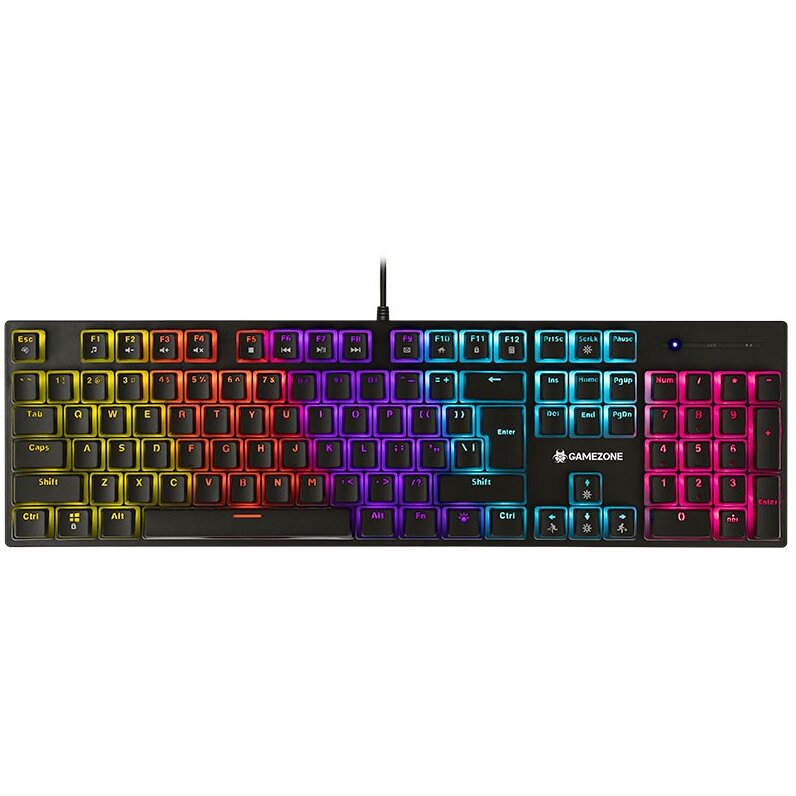 Oferte la Tastatura GameZone Unique Pudding USB RGB Negru