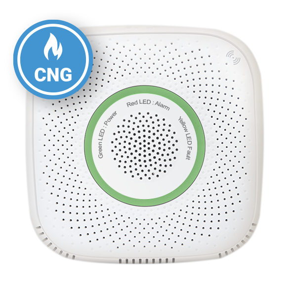 Oferte la Senzor detector de gaz natural comprimat Shelly Gas CNG, Wireless, Alarma 70 dB, Notificari aplicatie